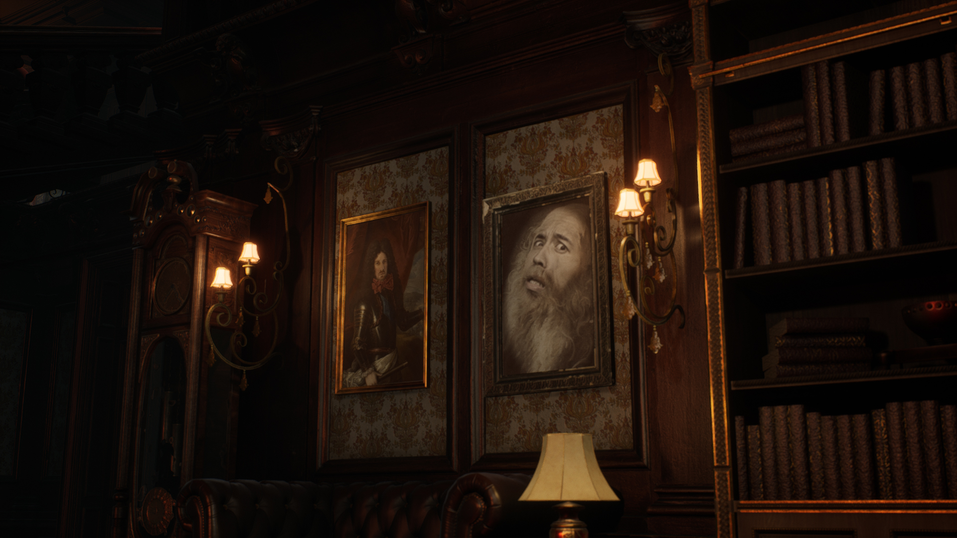 All portraits on the wall are Meptik team members.