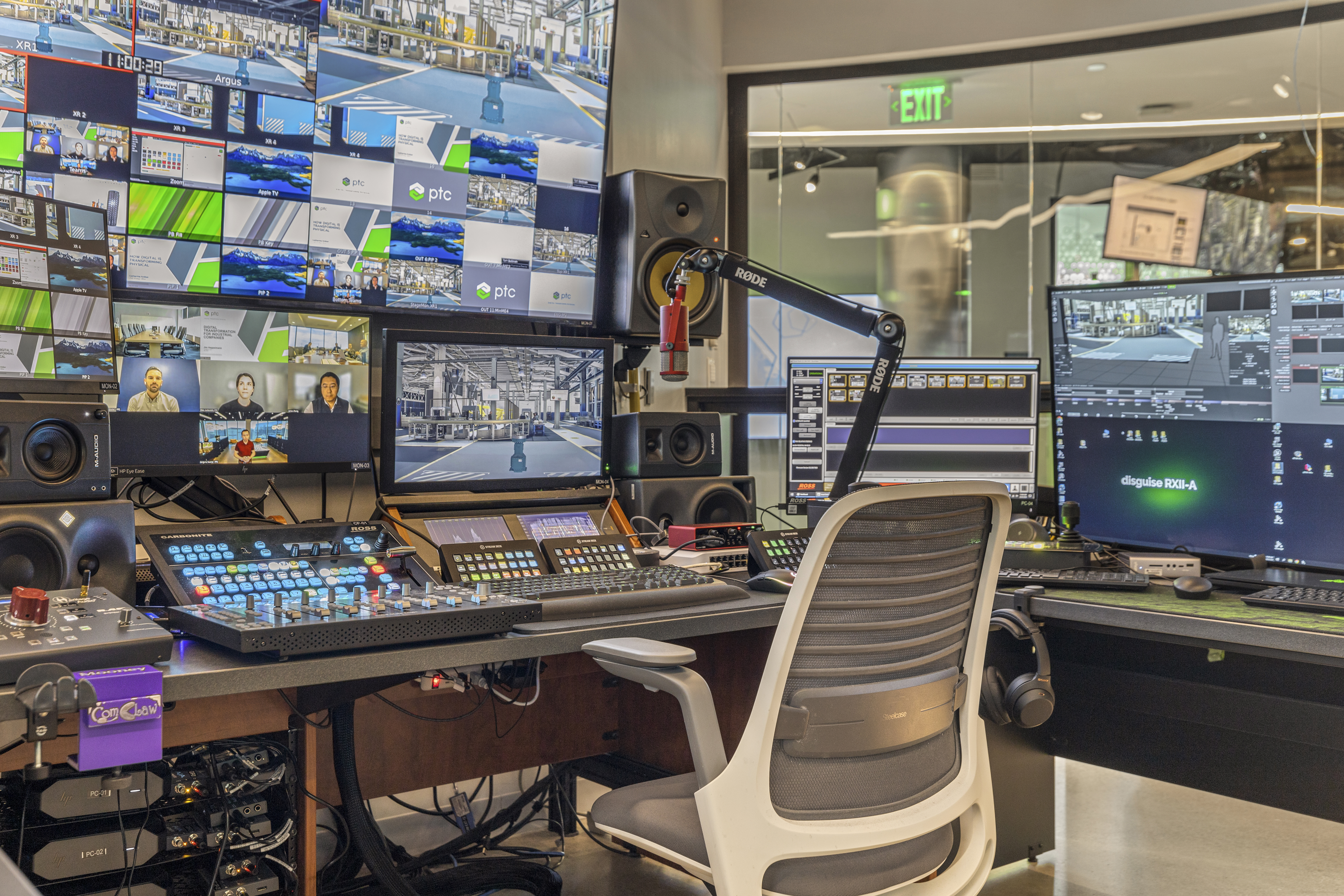 The control room for the xR stage
